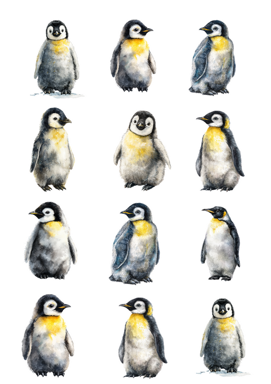 Sticker Sheet – Penguins Collage Cat. No. 5022