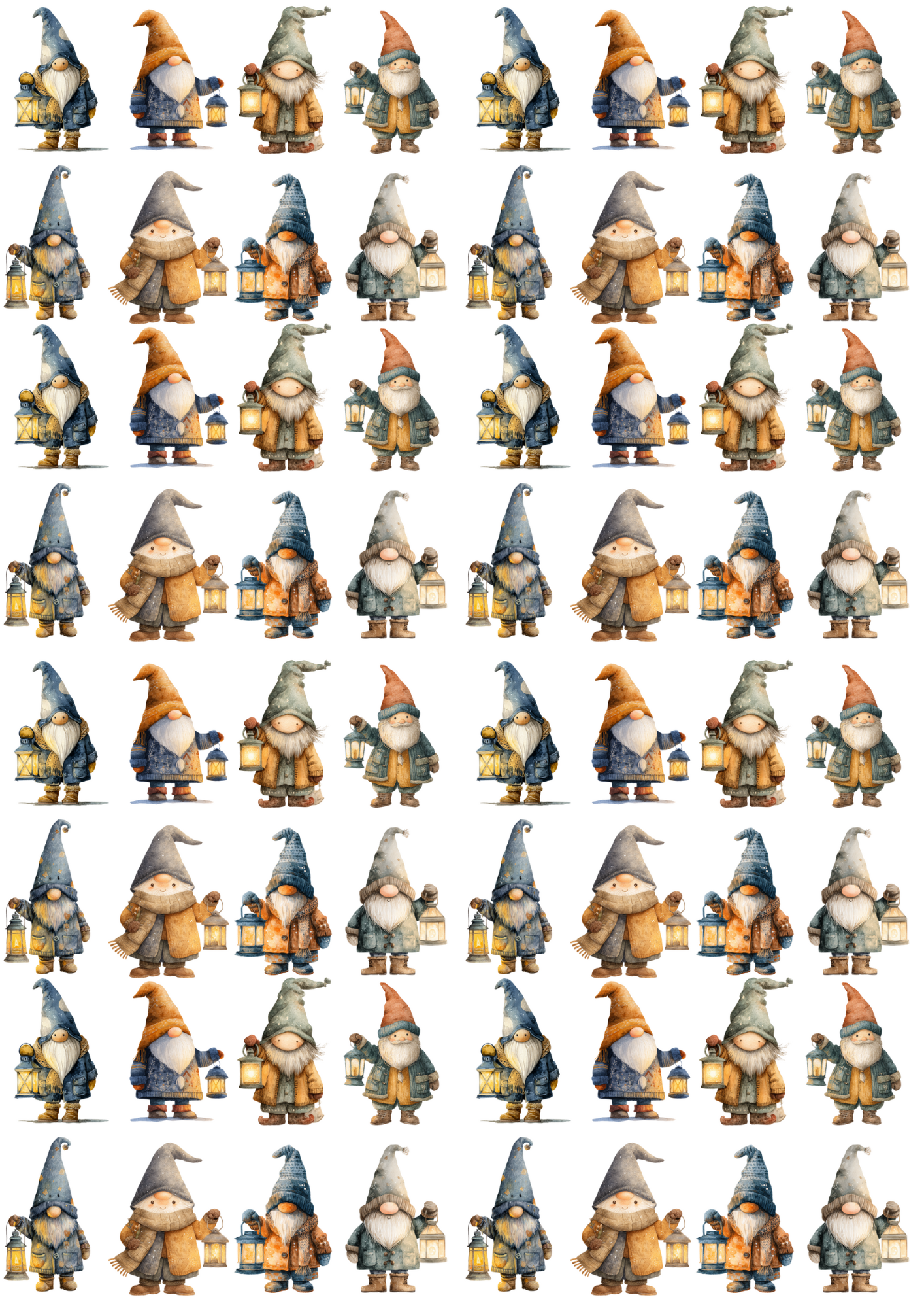 Sticker Sheet Leprechauns With Lanterns Collage Cat. No. 5161