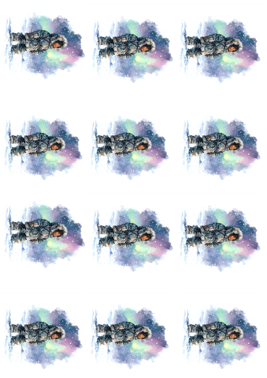 Sticker Sheet - Eskimo Collage Cat. No. 5193