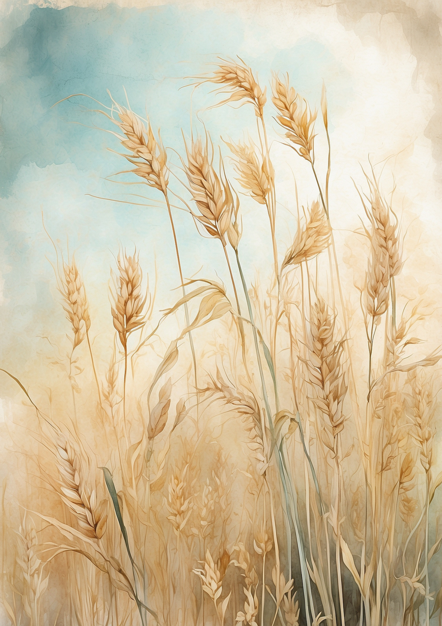 Sticker Sheet / Greeting Card – Wheat Full Cat. No. 5336
