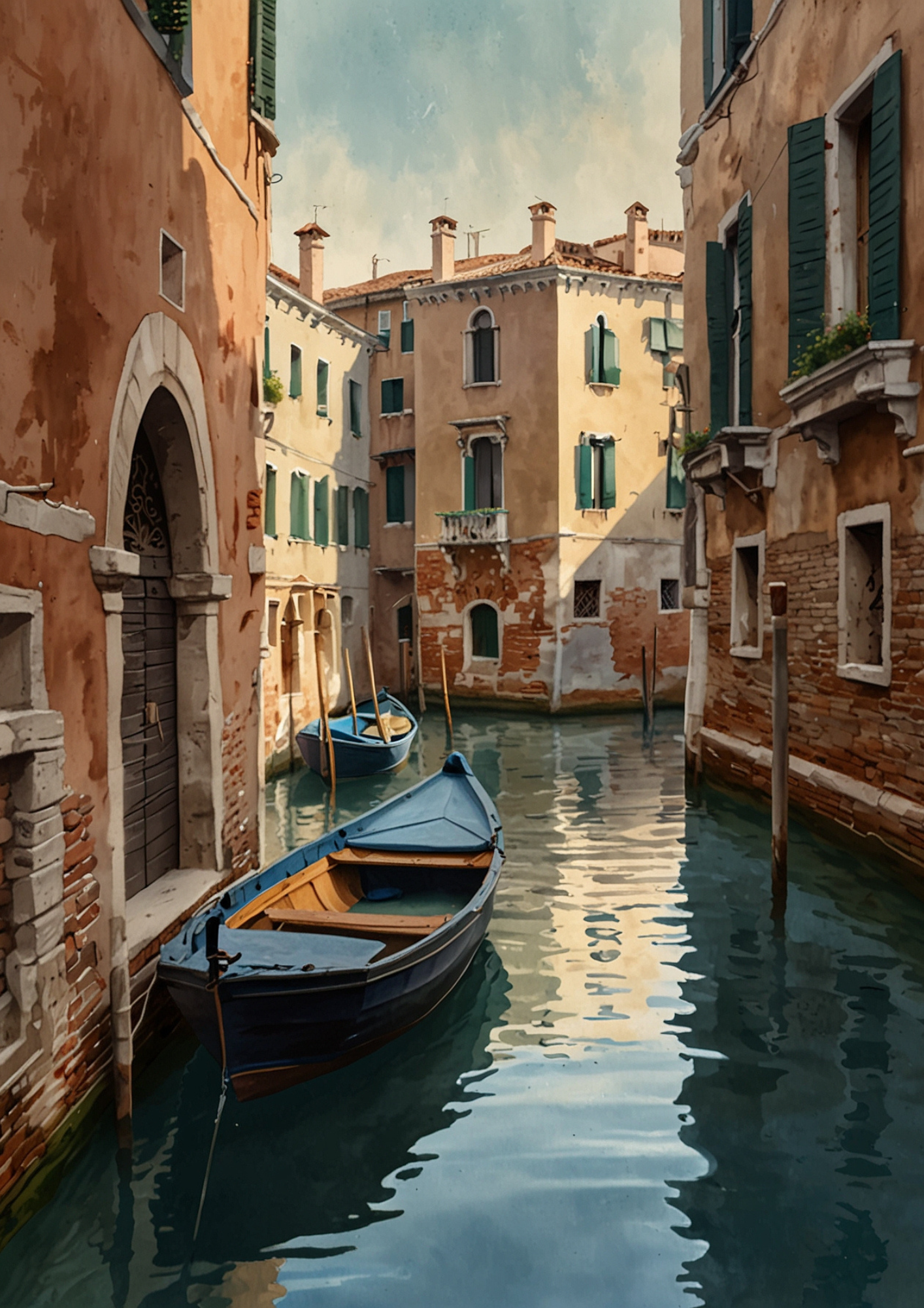 Sticker Sheet / Greeting Card – Venice Background For Journaling Full Cat. No. 5357