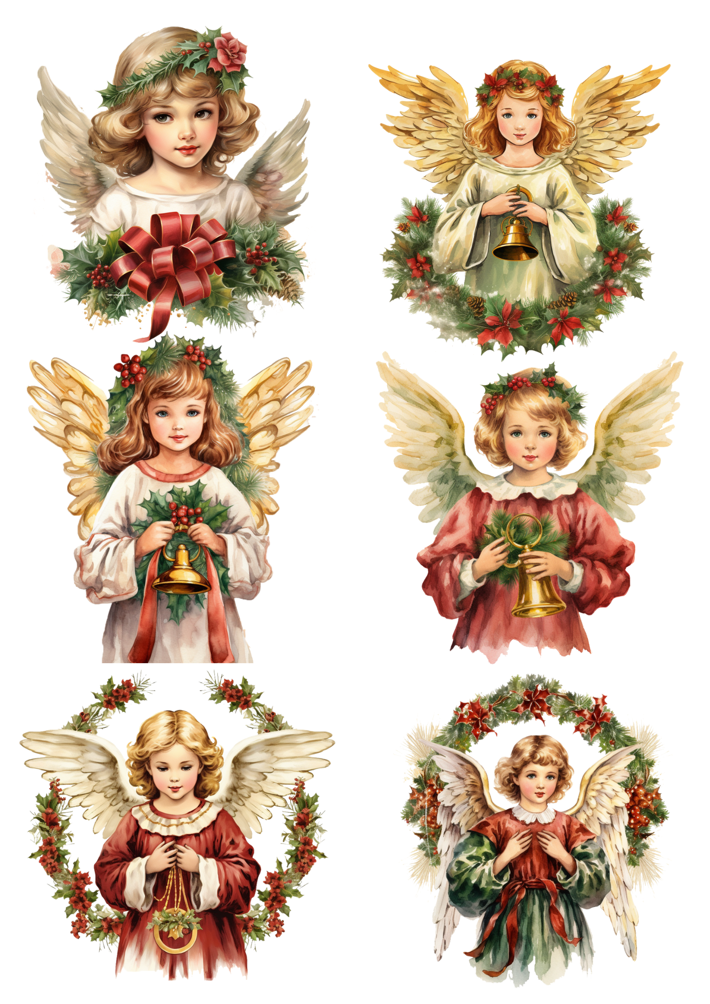 Sticker Sheet / Greeting Card – Angels Collage Cat. No. 5592