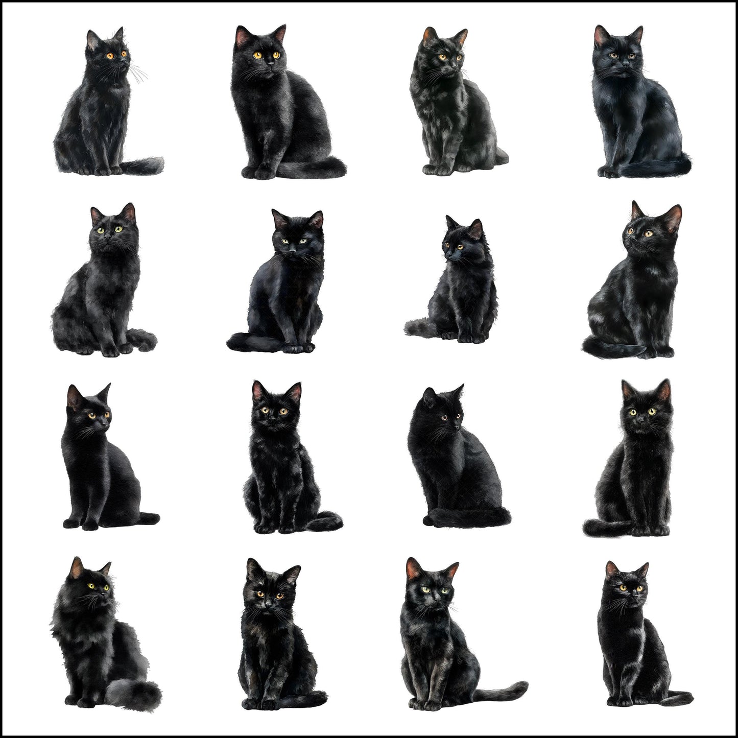 Witches Clipart Bundle β 160 PNG β Halloween Witch Elements β Transparent Background β High Resolution