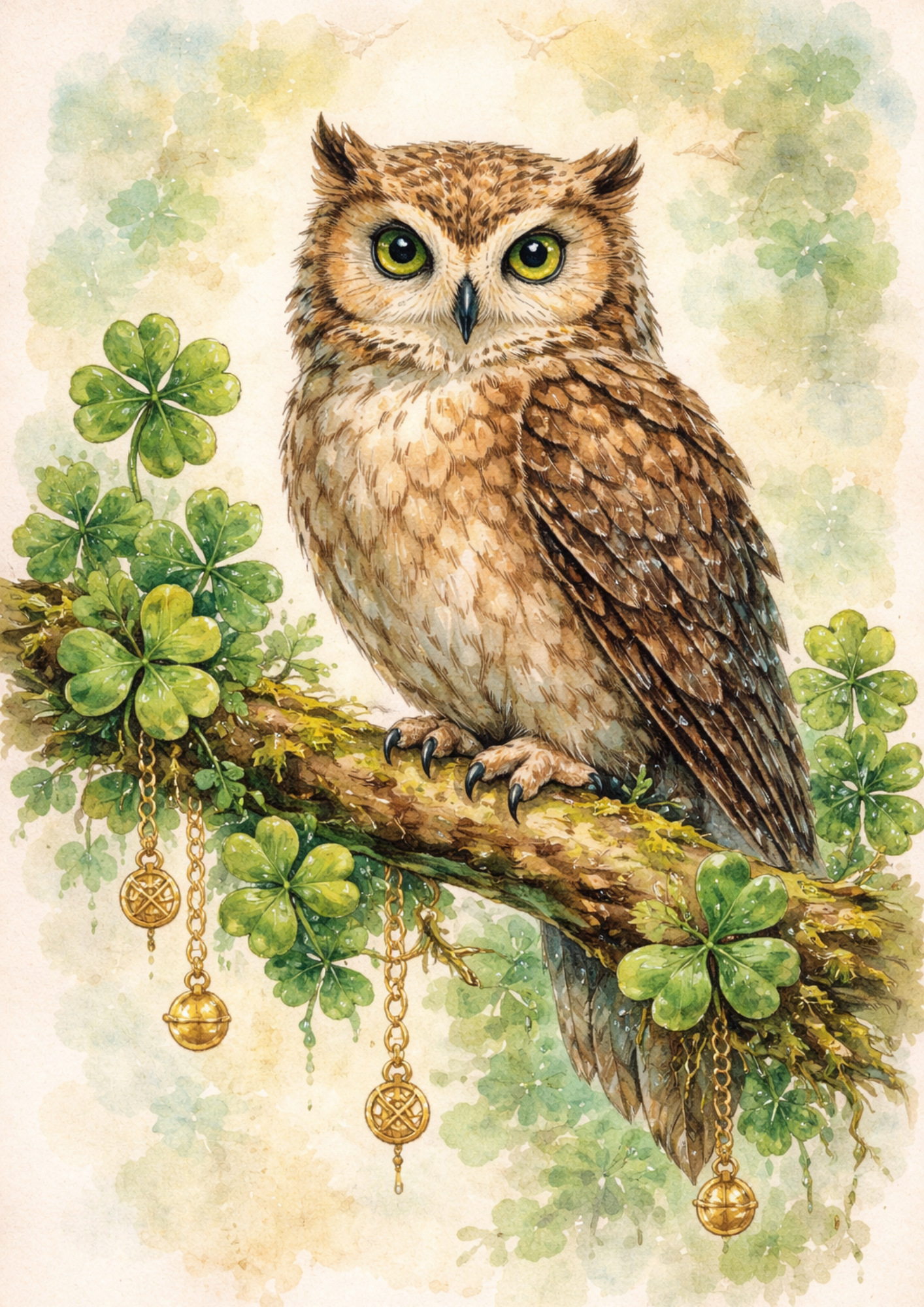 Sticker Sheet / Greeting Card – Owl Full Cat. No. 8323