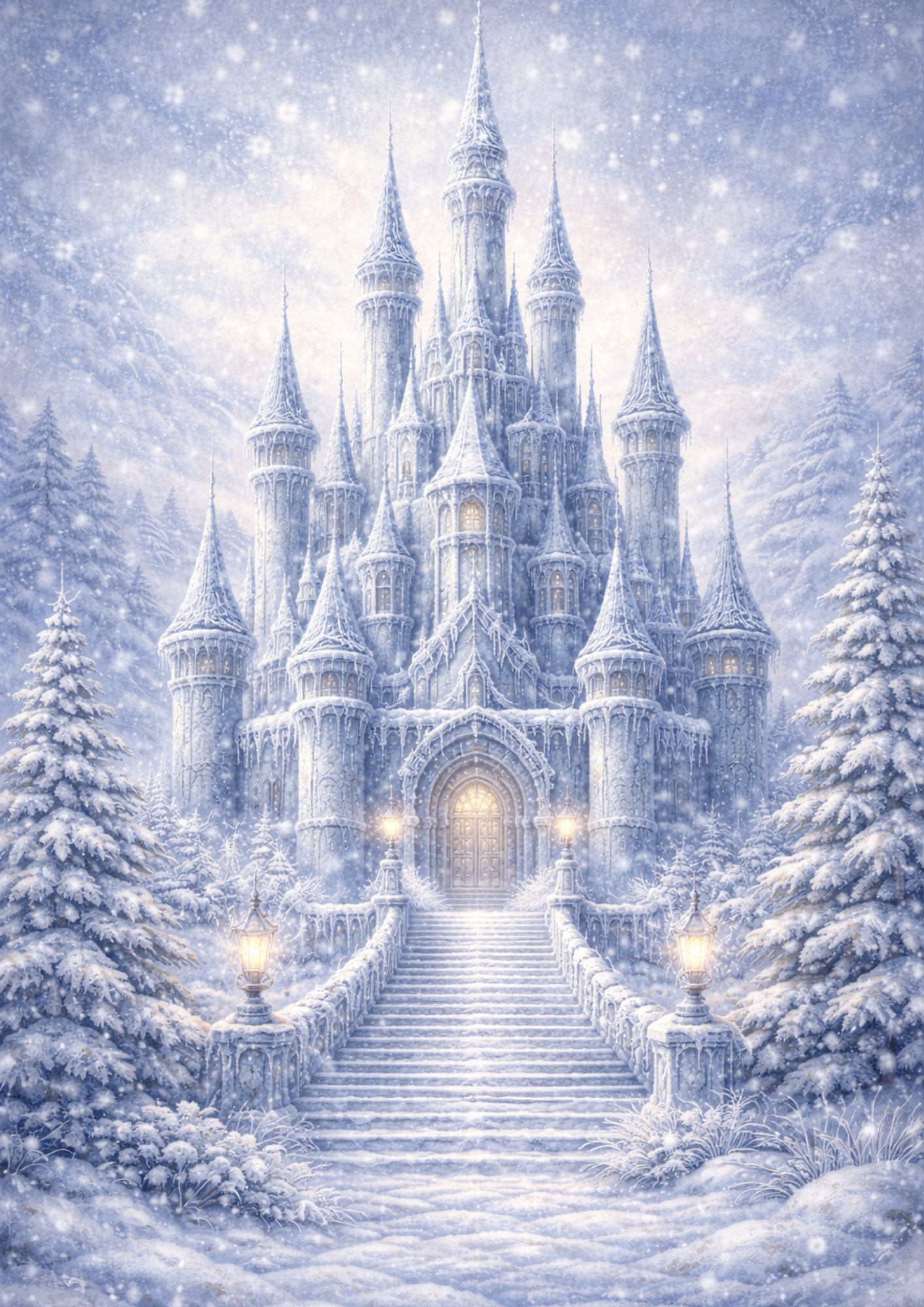 Sticker Sheet / Greeting Card – The Snow Queen's Palace Full Cat. No. 8353