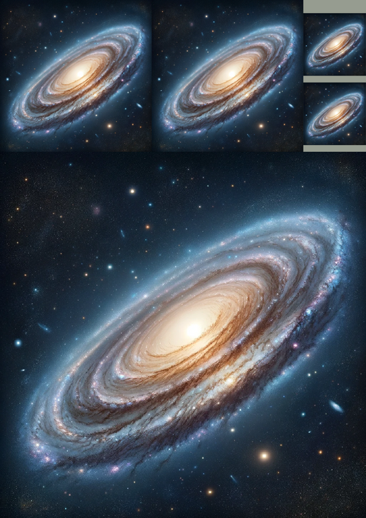 Sticker Sheet – Andromeda Galaxy Collage Cat No. 969