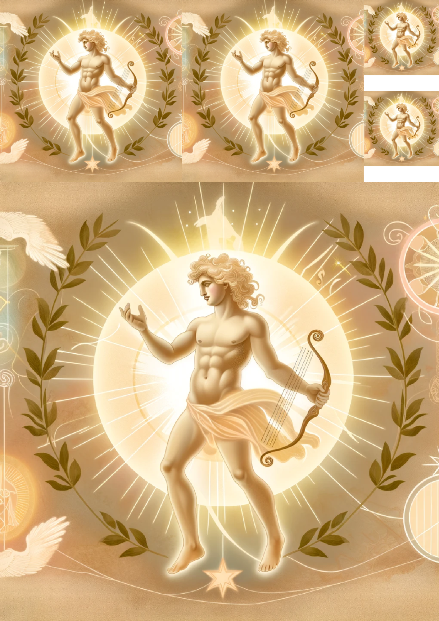 Sticker Sheet / Greeting Card – Apollo 2 Collage Cat No. 881