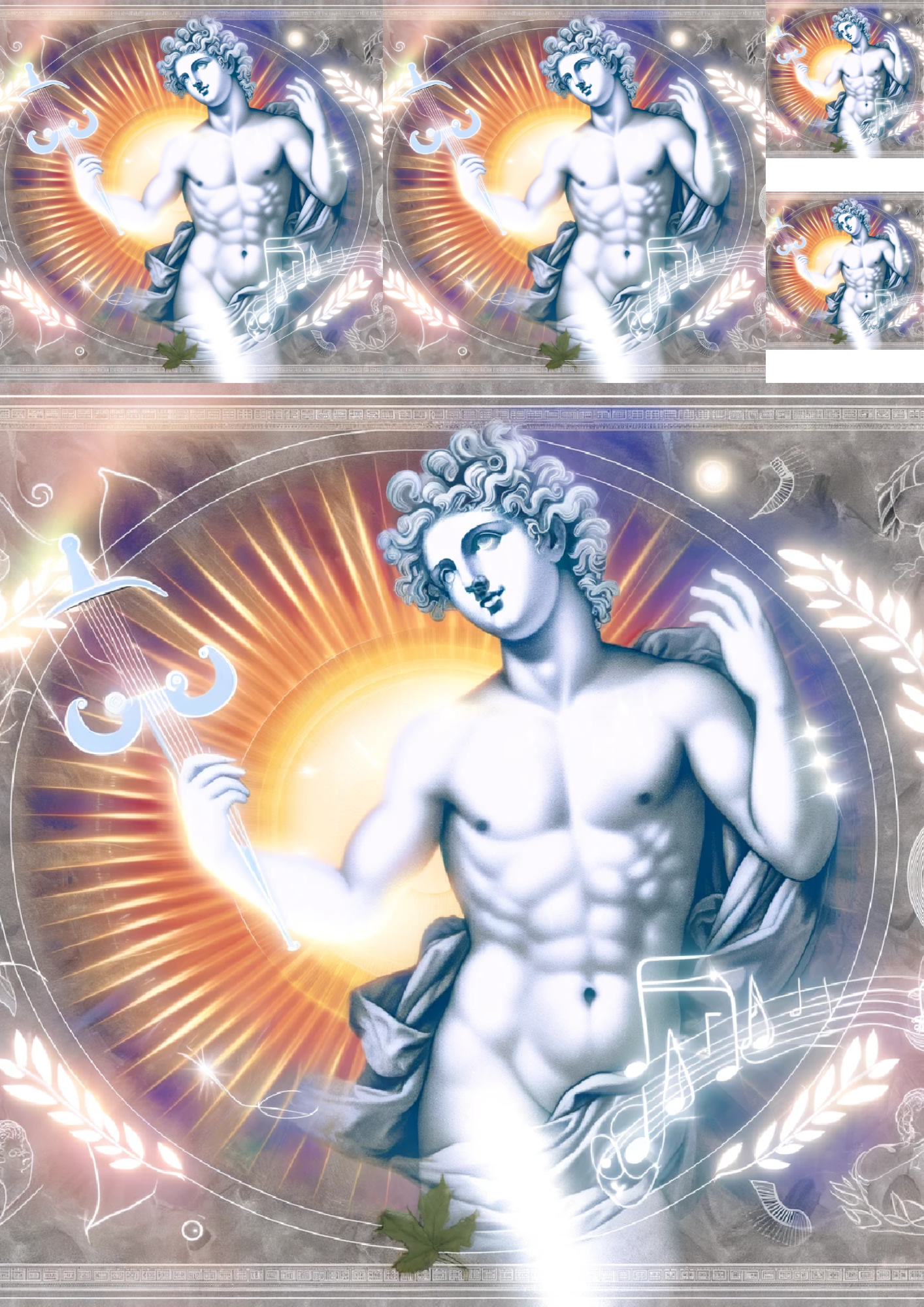 Sticker Sheet / Greeting Card – Apollo Collagel Cat No. 879