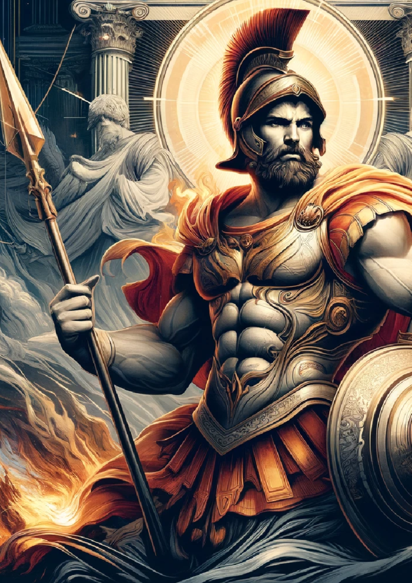 Sticker Sheet / Greeting Card – Ares Full Cat No. 884