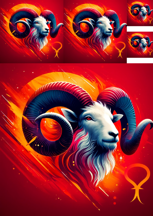 Sticker Sheet – Aries Collage Cat No. 977