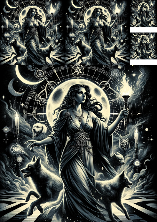 Sticker Sheet – Hecate Collage Cat No. 907