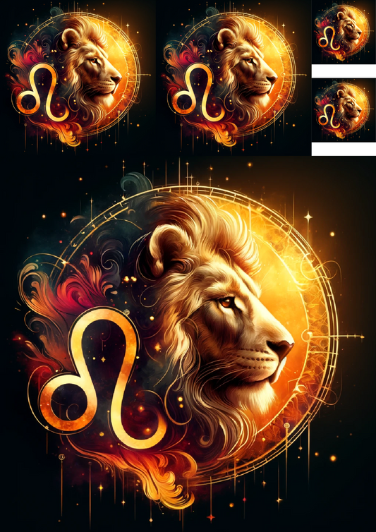 Sticker Sheet – Leo Collage Cat No. 985