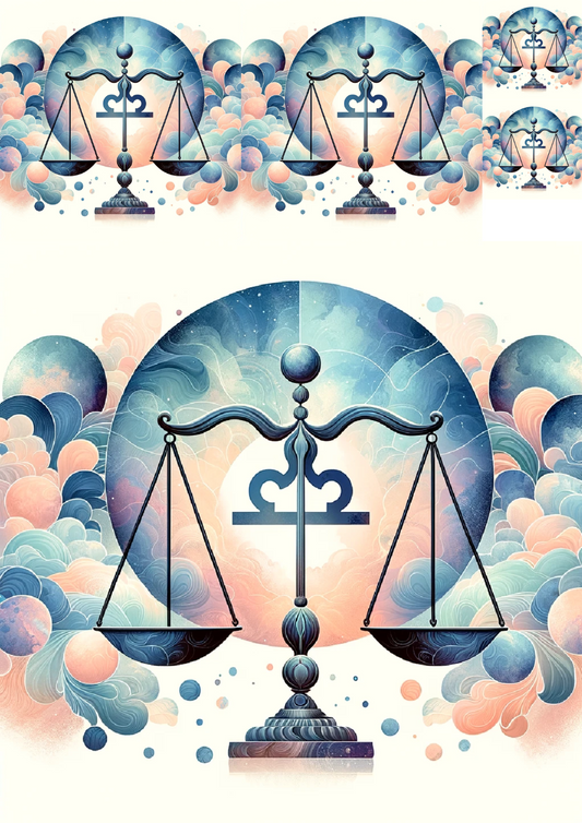 Sticker Sheet – Libra Collage Cat No. 987