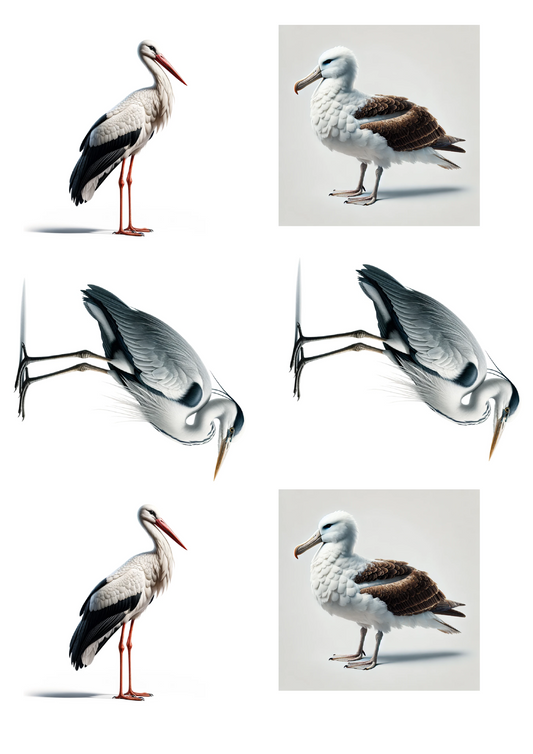 Sticker Sheet – Birds Mix Collage Cat. No. 2875