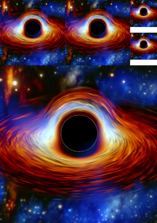 Sticker Sheet – Black Hole Sagittarius A* 2 Collage Cat No. 973