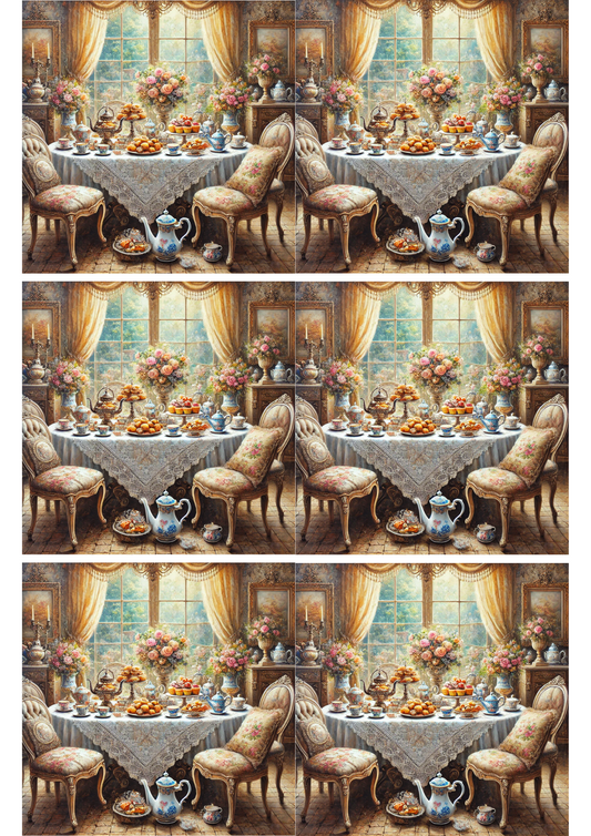 Sticker Sheet – Tea Party Collage Cat. No. 2529