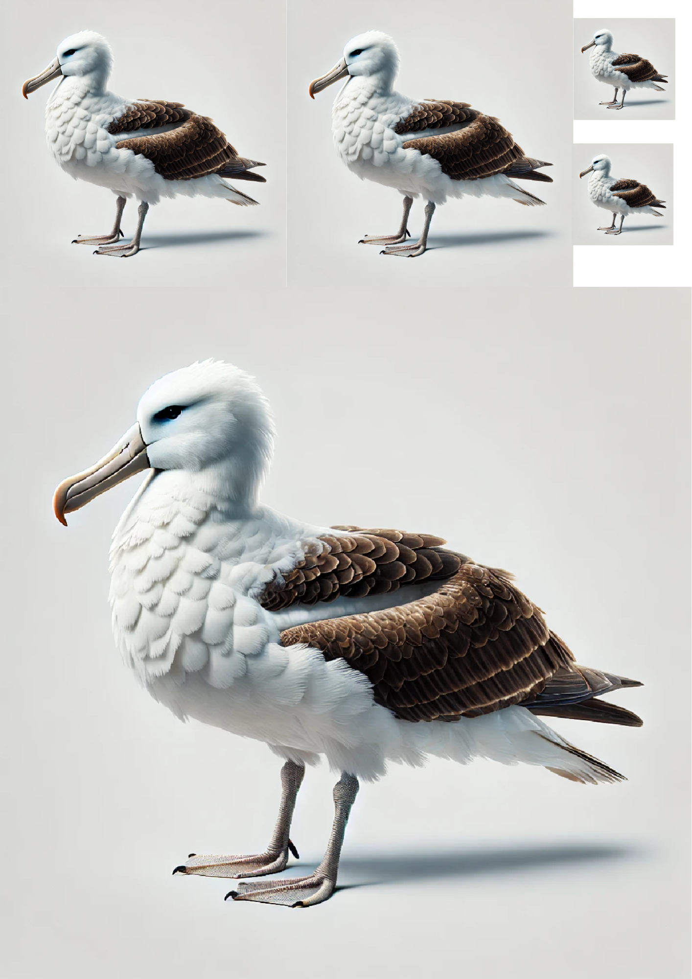 Sticker Sheet / Greeting Card – Albatross Collage Cat. No. 1255