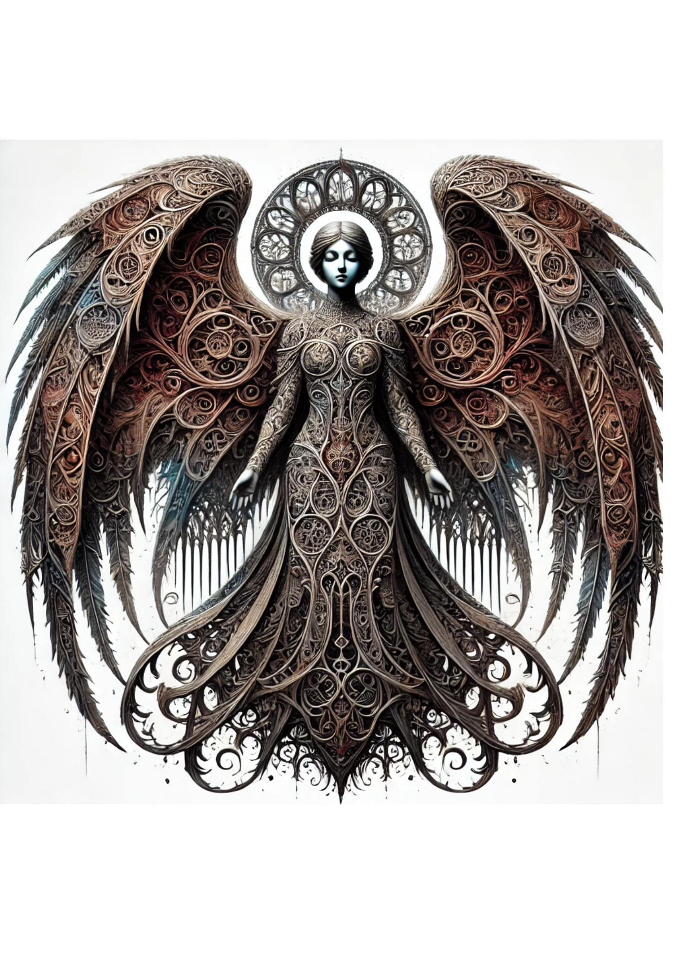 Sticker Sheet / Greeting Card – Angel Gothic Style Full Cat. No. 1691