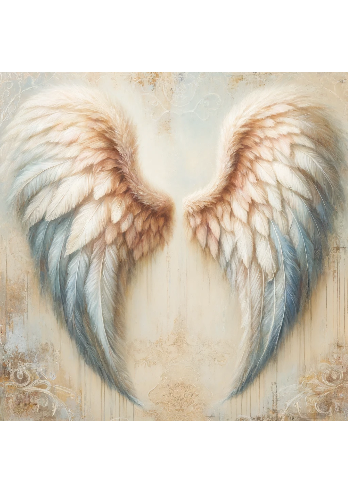 Sticker Sheet / Greeting Card – Angel Wings Full Cat. No. 1729