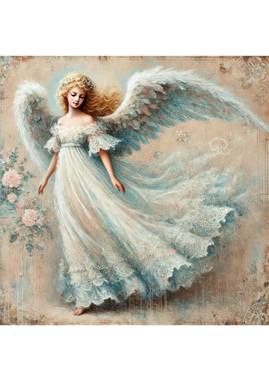 Sticker Sheet Angel Shabby Chic Full Cat. No. 1727