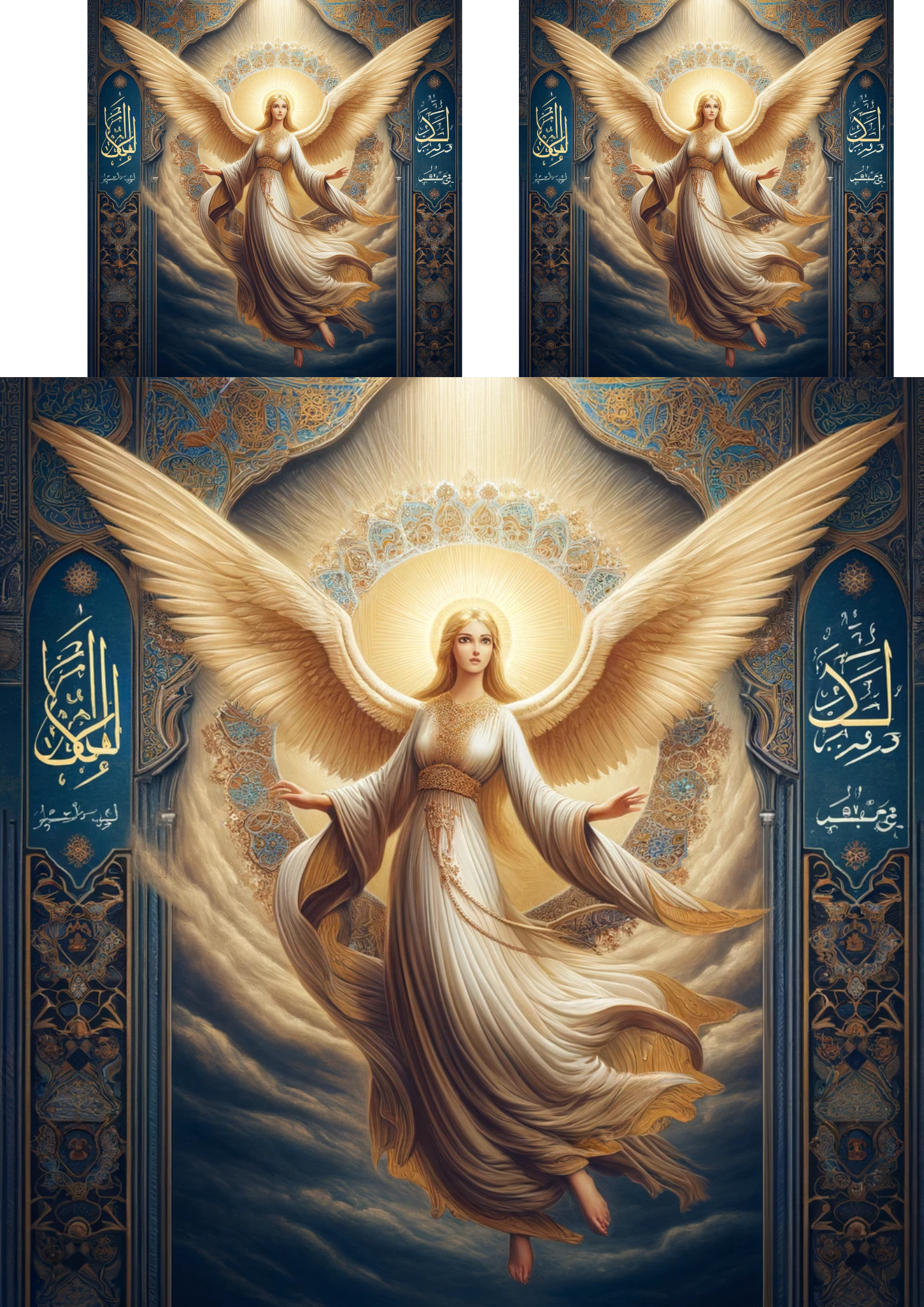 Sticker Sheet / Greeting Card – Angel In Islamic Culture Cat. No. 337