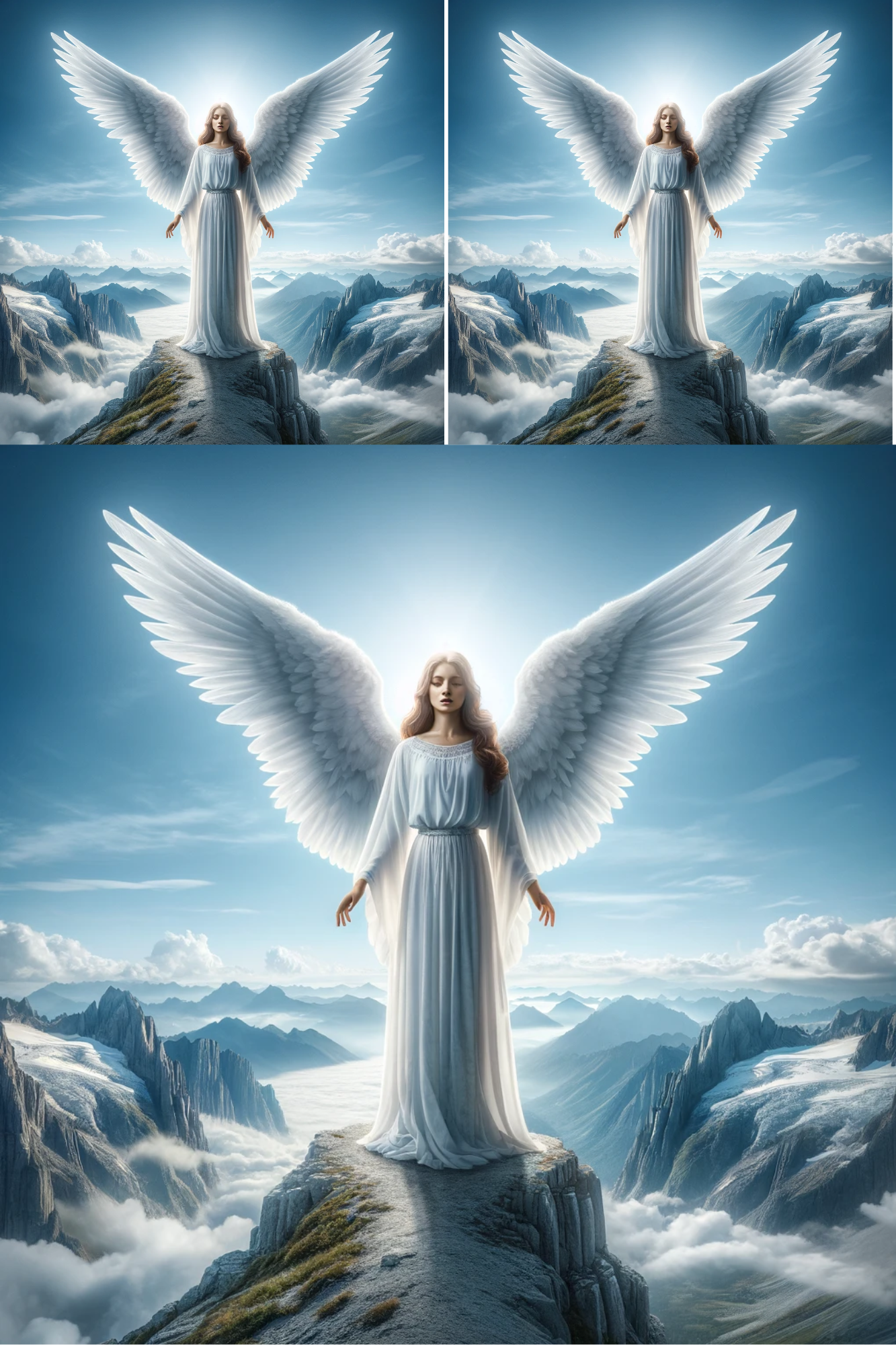 Sticker Sheet / Greeting Card – Angel on the Top Cat. No. 338