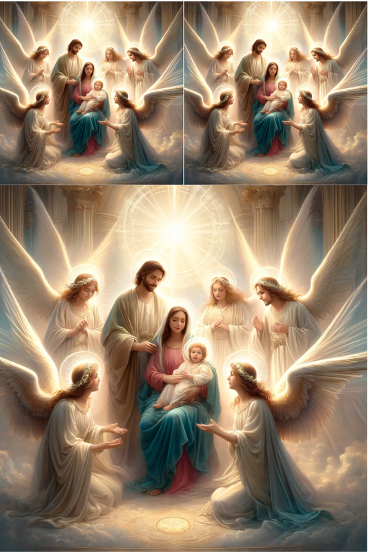 Sticker Sheet – Angel and the Holy Family Cat. No. 360
