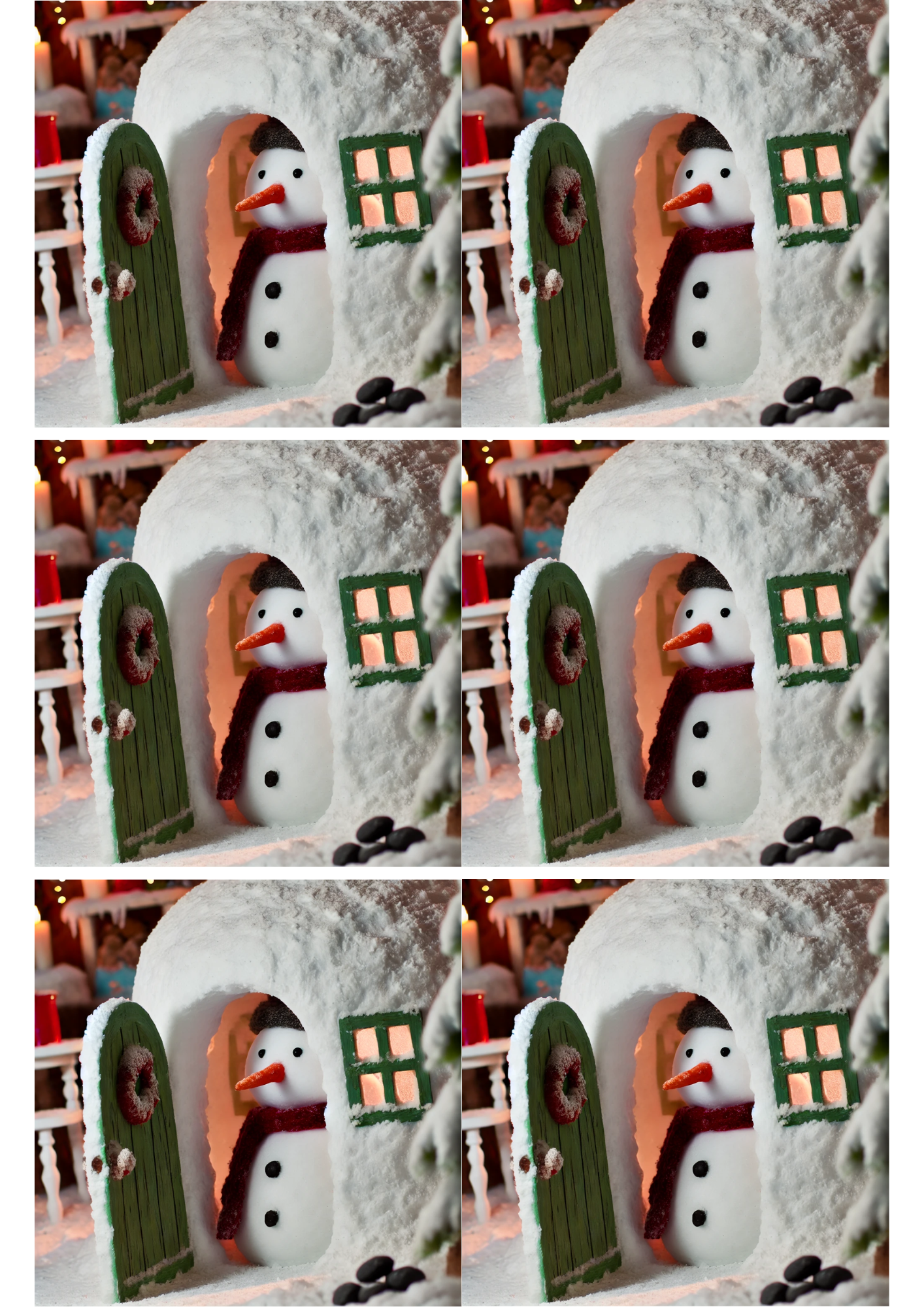 Sticker Sheet / Greeting Card – Snowman 2 Collage Cat. No. 1846