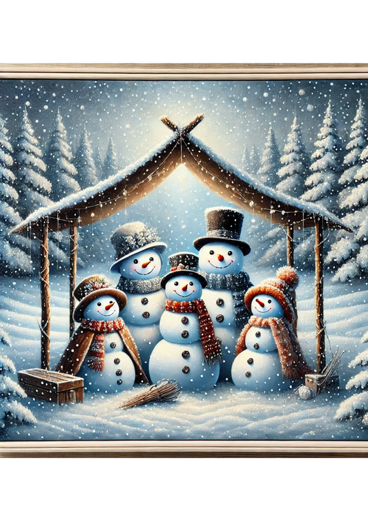 Sticker Sheet Snowmen Under The Tent Full Cat. No. 1751