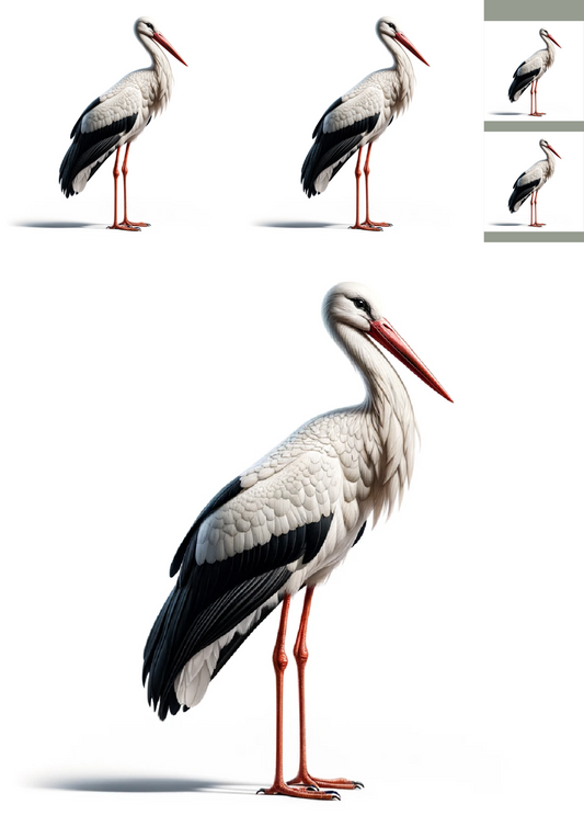 Sticker Sheet – Stork Collage Cat No. 1049