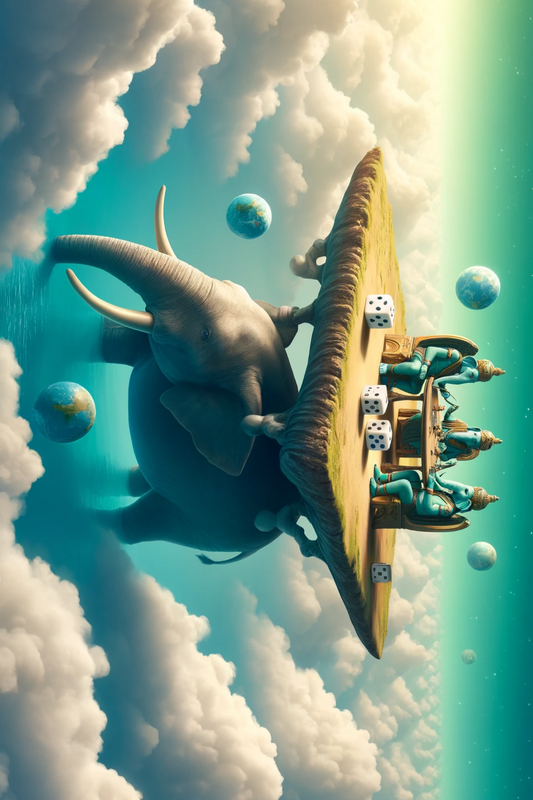 Sticker Sheet Gods Play Dice on an Elephant 2 Full Cat. No. 91