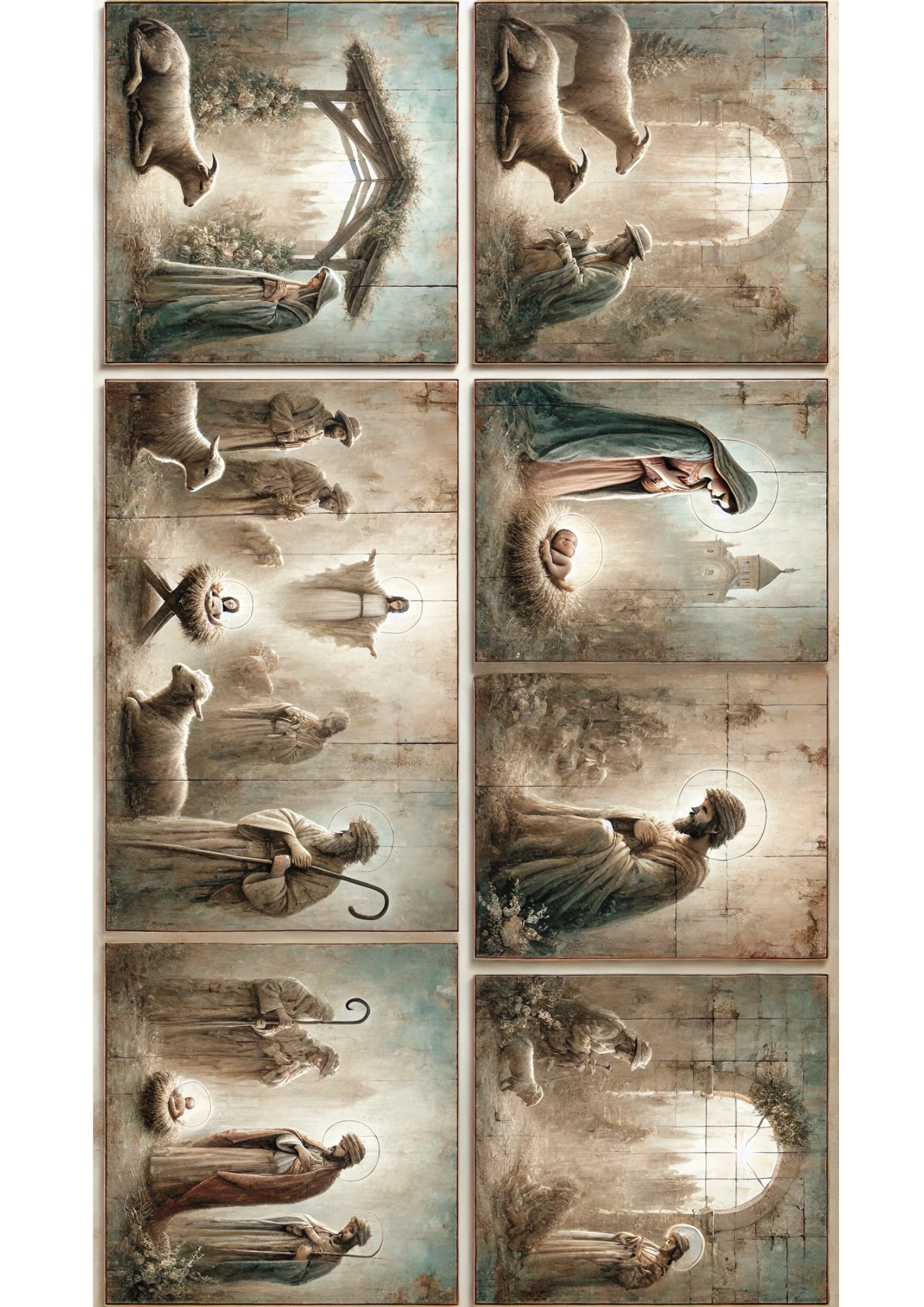 Sticker Sheet / Greeting Card – Birth of Jesus Full Cat. No. 2962