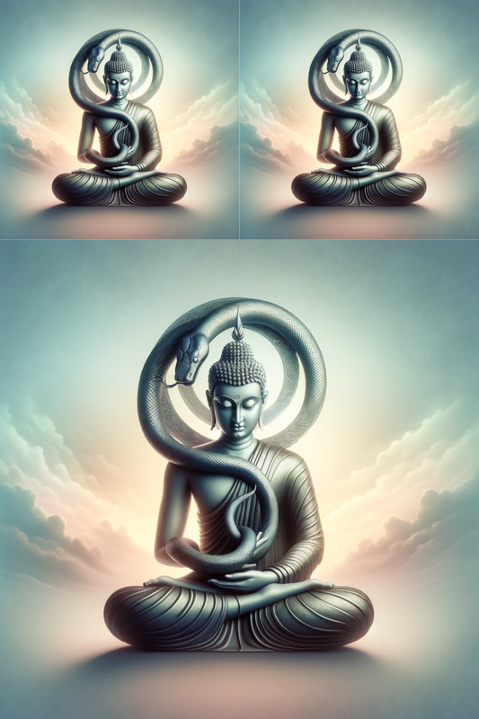 Sticker Sheet – Buddha with a snake, Cat. No. 80