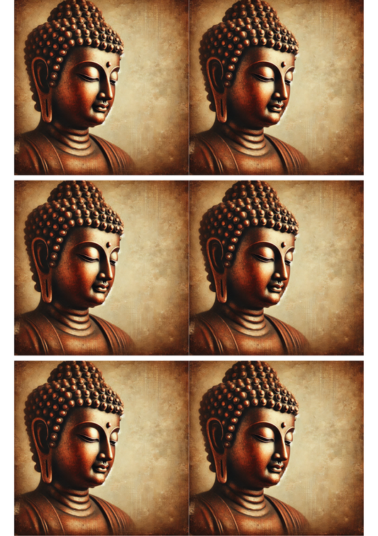 Sticker Sheet – Budda Head Collage Cat. No. 1714