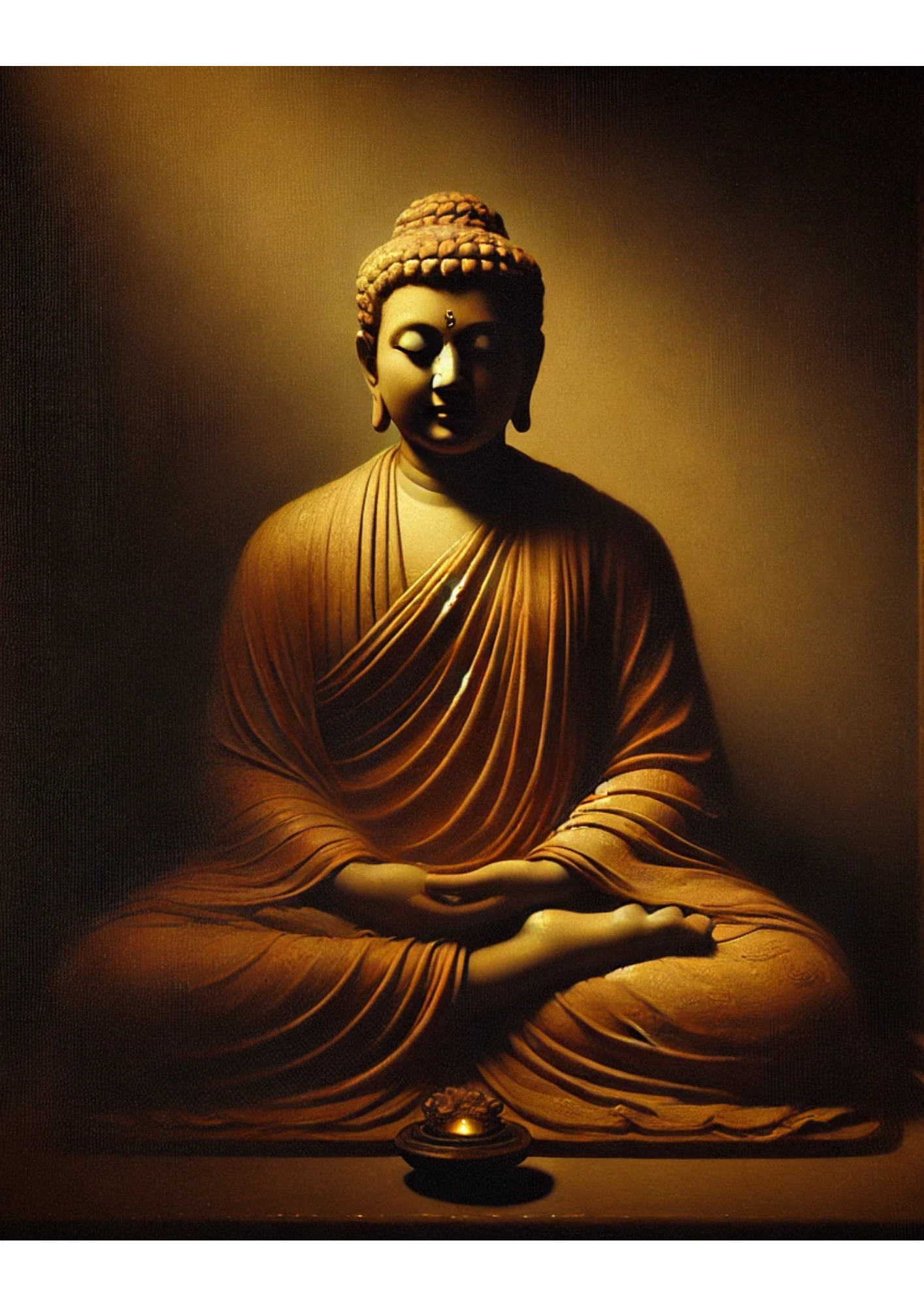 Sticker Sheet / Greeting Card – Meditating Buddha Full Cat. No. 1717