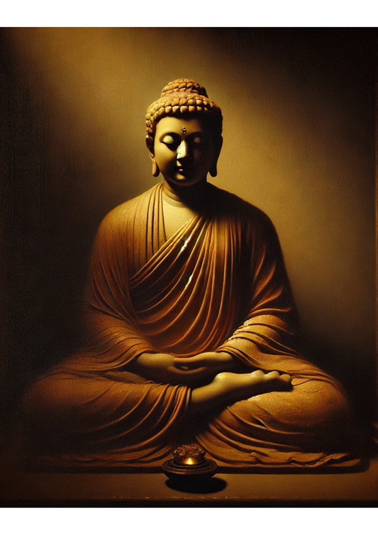 Sticker Sheet Meditating Buddha Full Cat. No. 1717