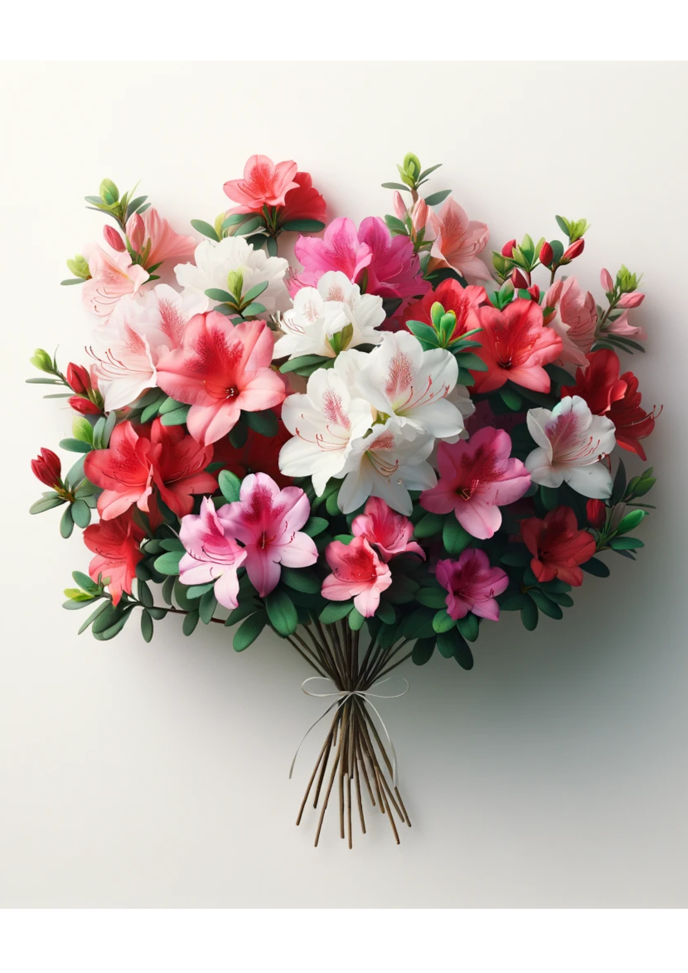 Sticker Sheet / Greeting Card – Azalea Bouquet Full Cat No. 647