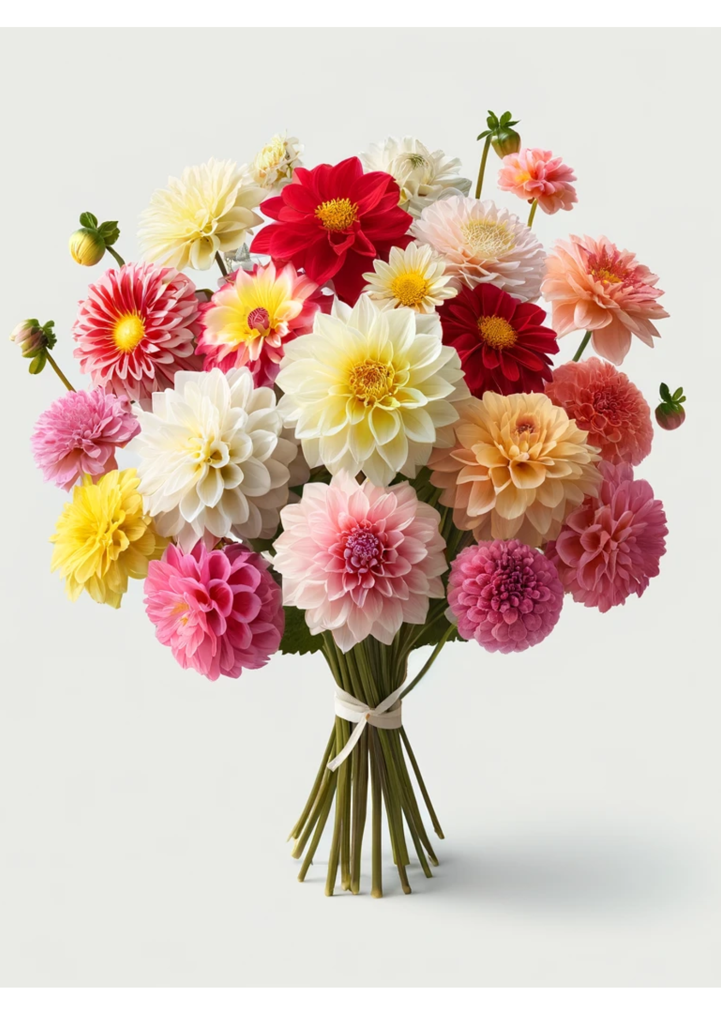 Sticker Sheet / Greeting Card – Bouquet Dahlia Full Cat No. 661