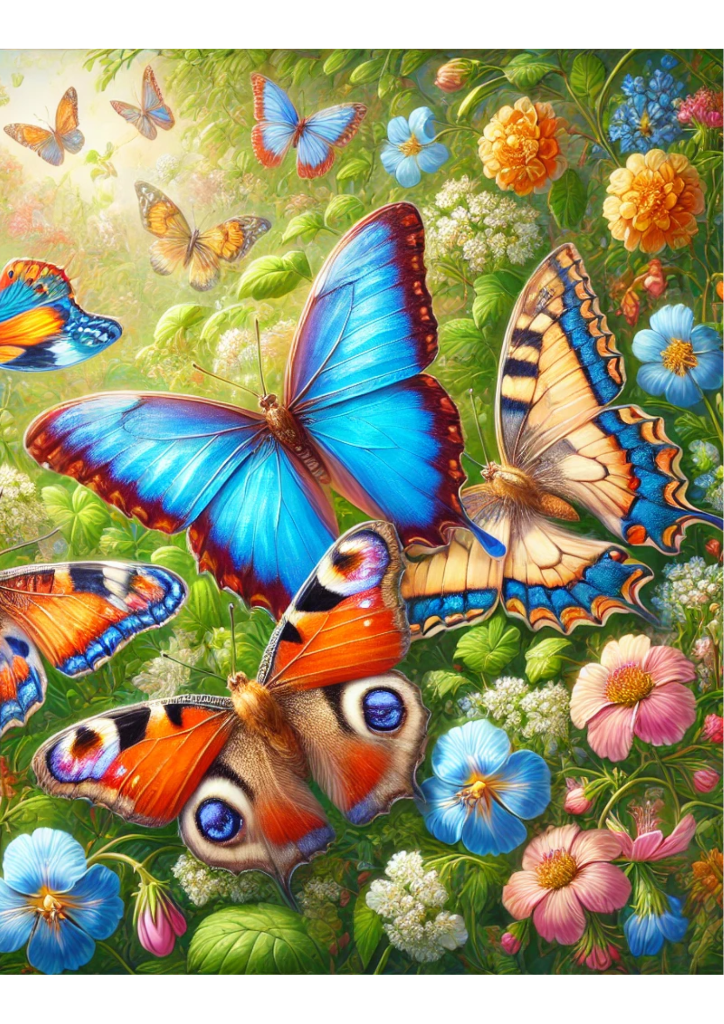 Sticker Sheet / Greeting Card – Butterflies Full Cat. No. 1775