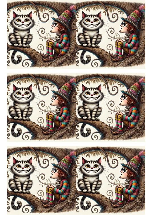 Sticker Sheet – Smiling Cat Collage Cat. No. 2963