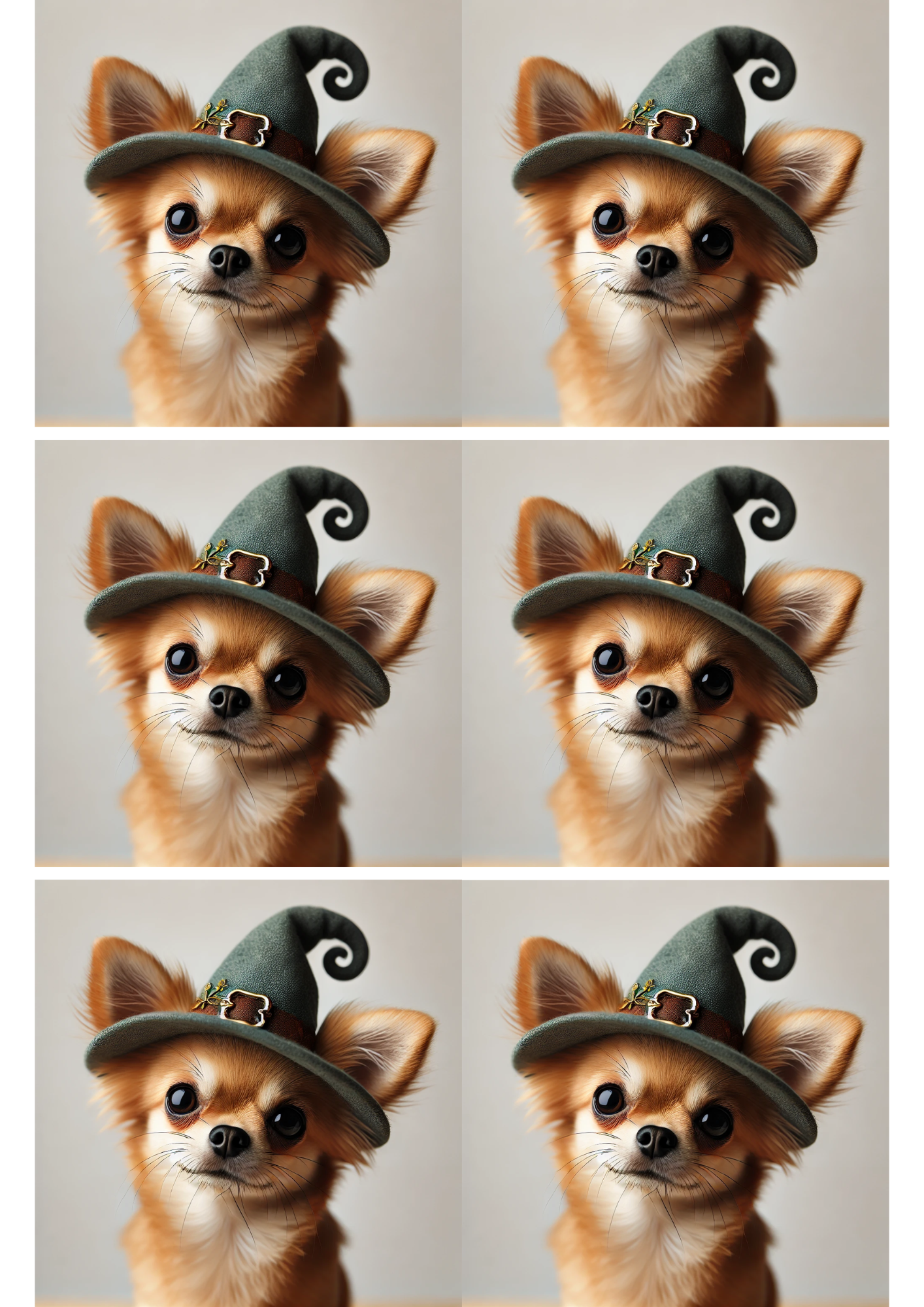 Sticker Sheet / Greeting Card – Chihuahua Dog Collage Cat. No. 2559