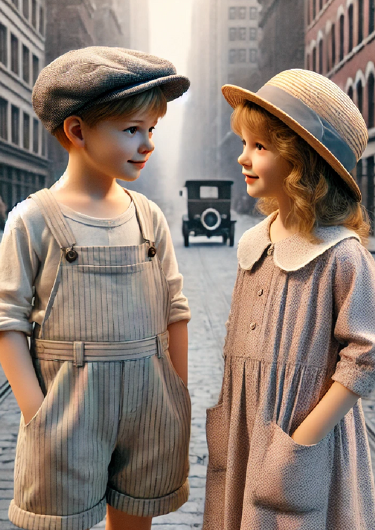 Sticker Sheet Boy And Girl In New York Full Cat. No. 1262