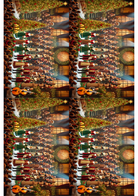 Stickerbogen Weihnachtschor-Collage Kat. Nr. 1504