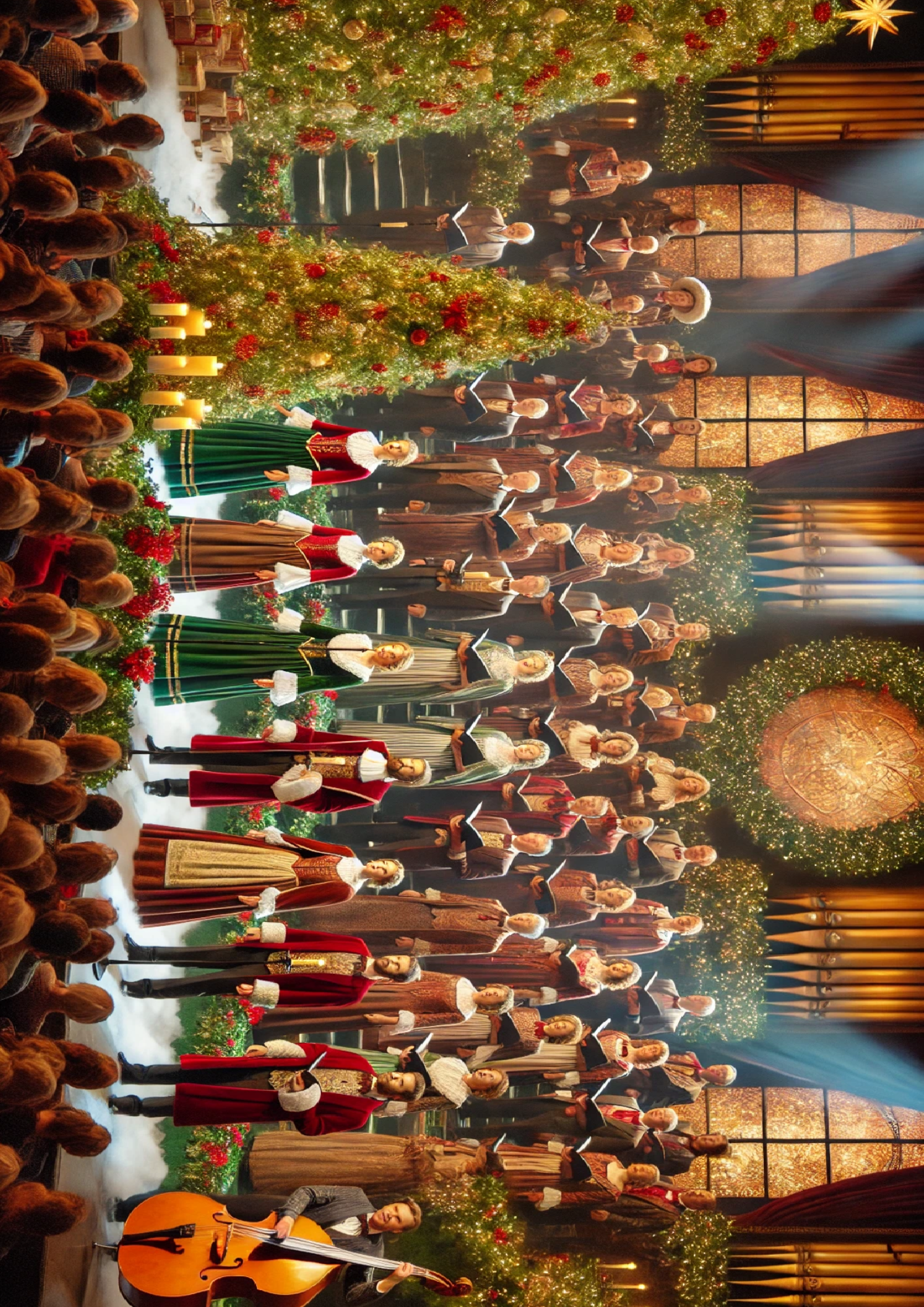 Sticker Sheet / Greeting Card – Christmas Choir Full Cat. No. 1505