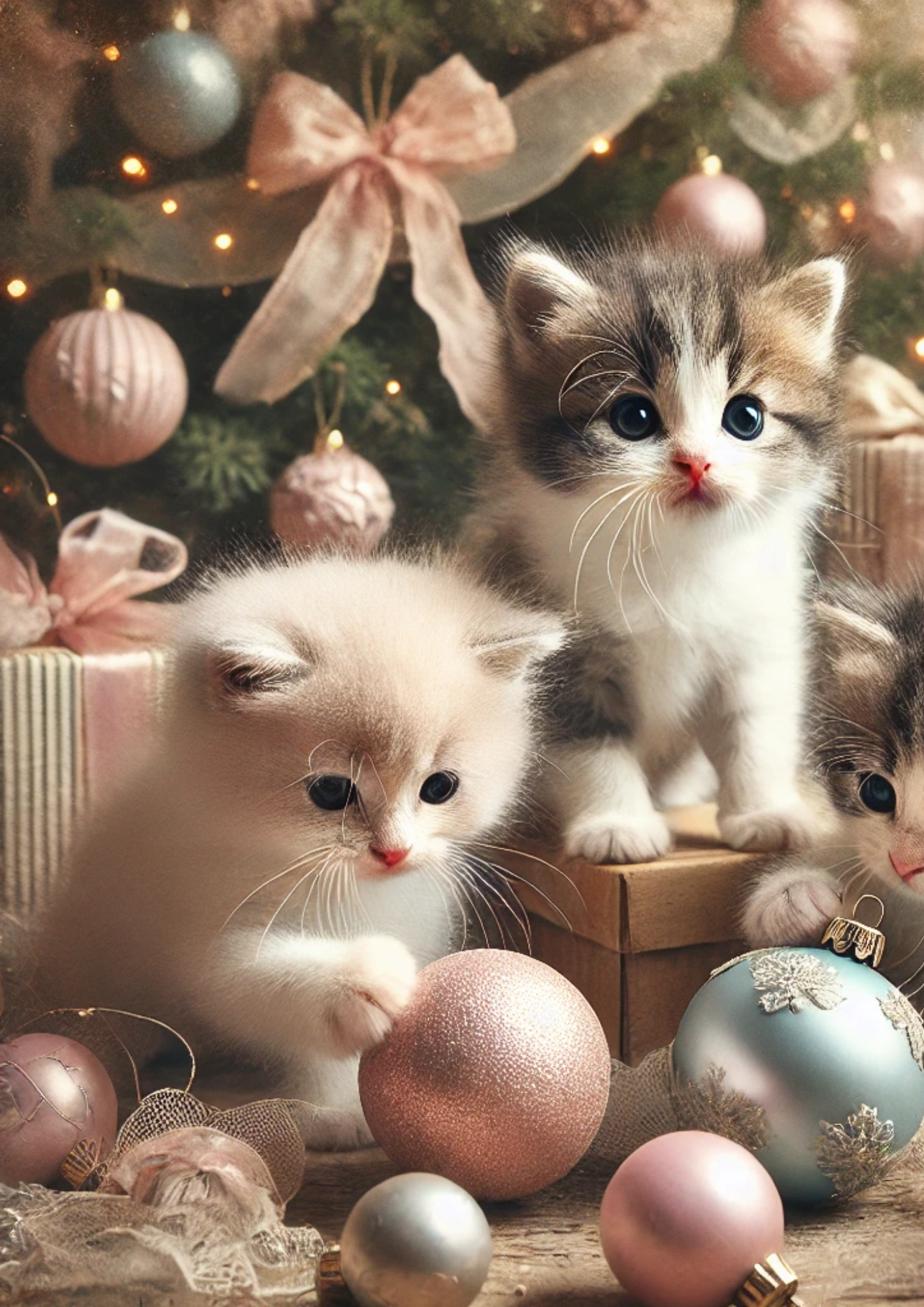 Sticker Sheet / Greeting Card – Christmas Cat Full Cat. No. 1861