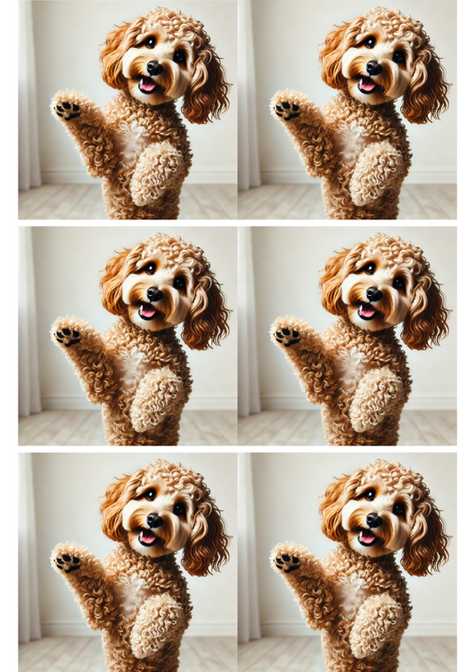 Sticker Sheet – Cockapoo Dog Collage Cat. No. 2565