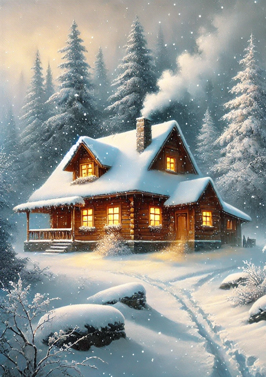 Sticker Sheet Cozy House In Winter Full Cat. No. 1804