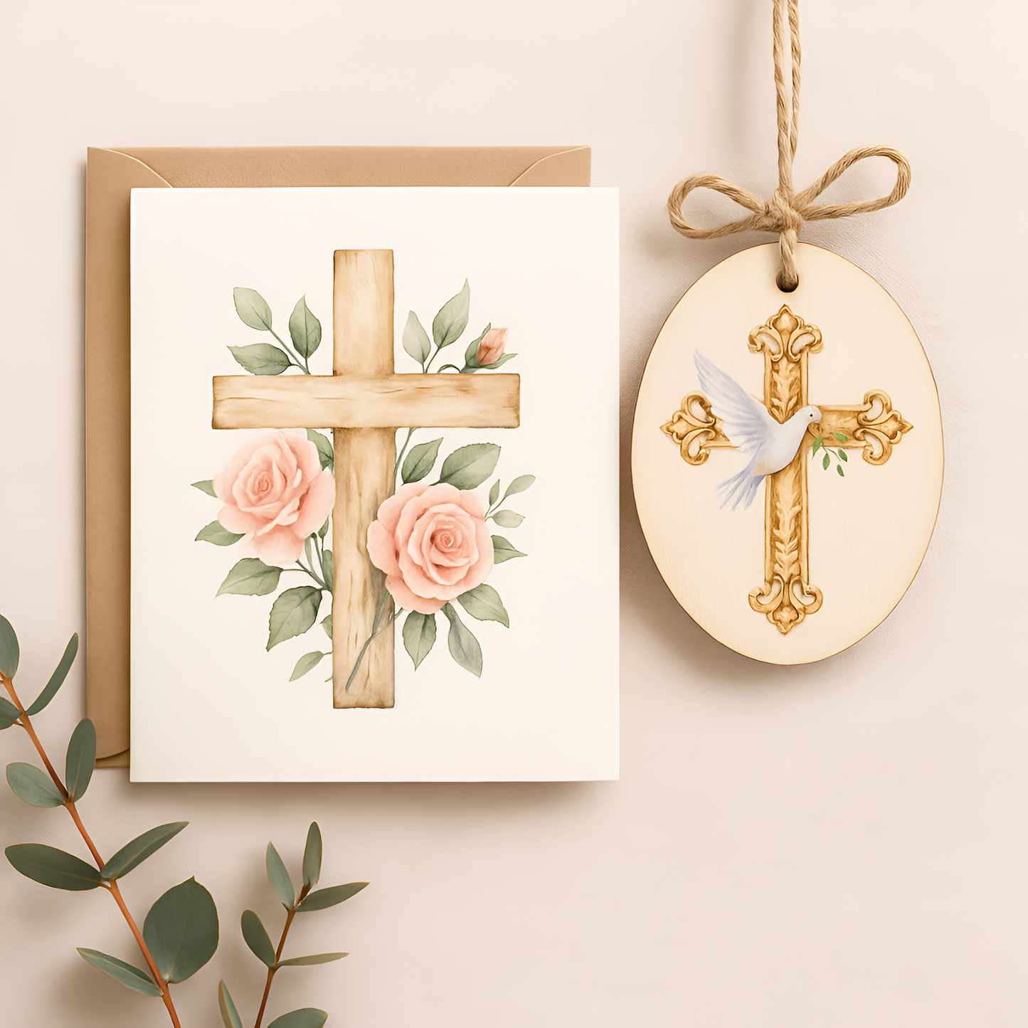 Watercolor Christian Crosses Clipart Set: 48 PNG Designs with Transparent Background (Digital Download)