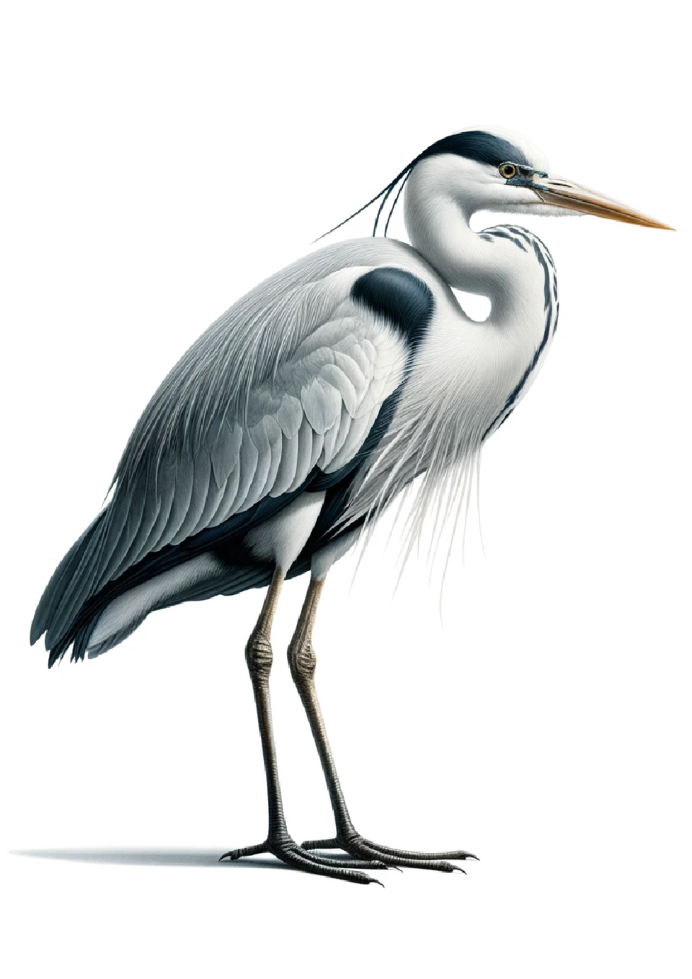 Sticker Sheet / Greeting Card – Heron Full Cat No. 1054