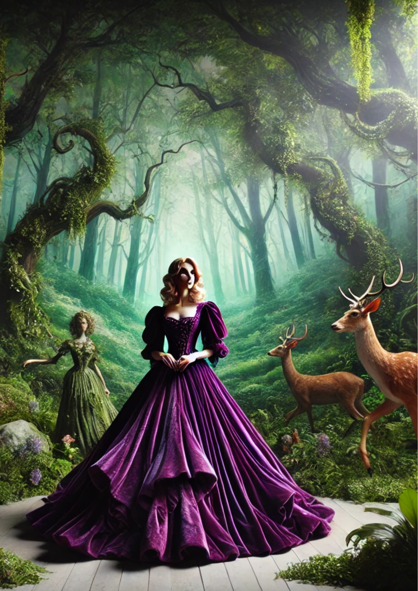 Sticker Sheet / Greeting Card – Witch In The Forest Full Cat. No. 1806